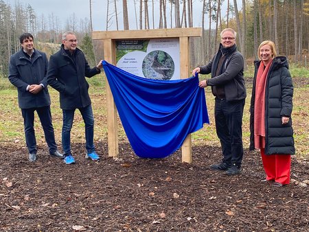 Eröffnung des Walderlebnispfades am Zukunftswald in Siegburg